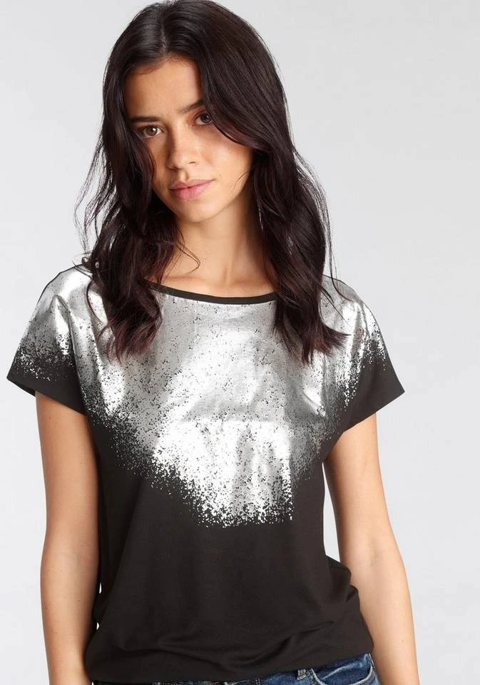 Melrose Rundhalsshirt mit Folienprint - NEUE KOLLEKTION 1 Melrose Rundhalsshirt mit Folienprint - NEUE KOLLEKTION