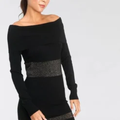 Melrose Strickkleid mit Streifen aus weichem Glanzgarn - NEUE KOLLEKTION -Melrosesan Geschaft bab192a7 a7a9 5800 bba1 8e343365d421