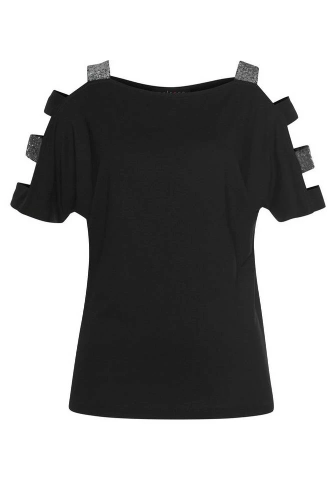 Melrose Fledermausshirt mit Pailletten 6 Melrose Fledermausshirt mit Pailletten – Bild 6
