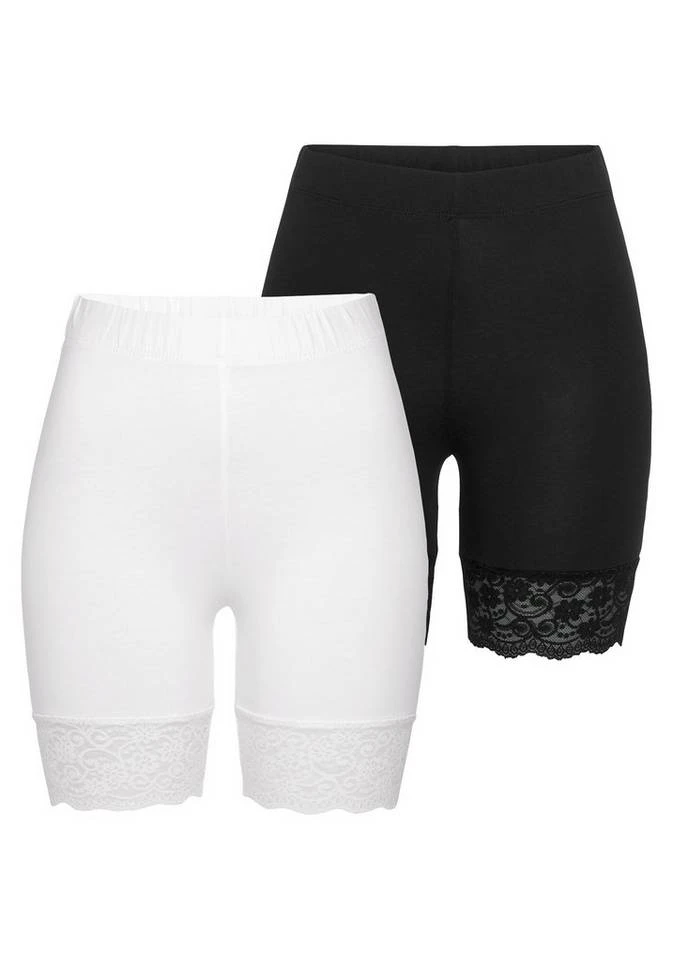 Melrose Radlerhose (Packung) mit Spitze am Saum 1 Melrose Radlerhose (Packung) mit Spitze am Saum