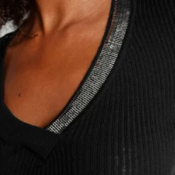 Melrose V-Ausschnitt-Pullover mit Pailletten -Melrosesan Geschaft c38304d1 dd95 5cad b1e3 a31d8f581a2b