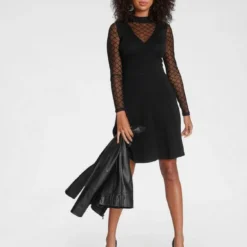 Melrose Strickkleid mit Grafik-Mesh - NEUE KOLLEKTION -Melrosesan Geschaft c5393b46 9245 52f1 b5bf 2c51e5553f22