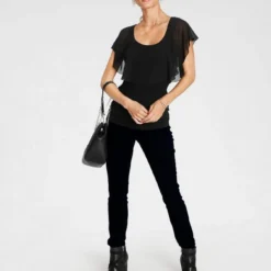 Melrose Kurzarmshirt mit Chiffon -Melrosesan Geschaft c65d0484 4017 5b07 a19d 34e609d46847