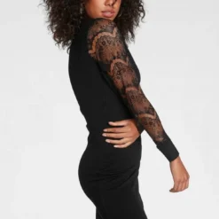 Melrose Strickkleid mit Spitzen-Arm -Melrosesan Geschaft c6af7e35 417f 5143 9dbb e0e5b4f1a93a