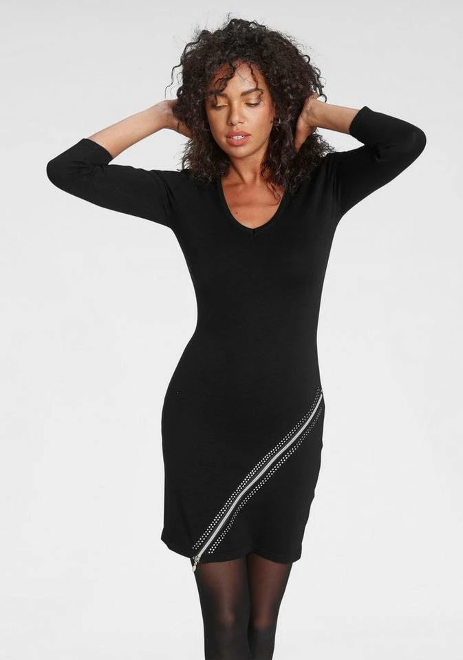 Melrose Strickkleid mit Zierreißverschluss 1 Melrose Strickkleid mit Zierreißverschluss