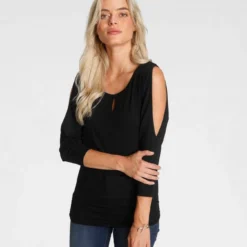 Melrose Fledermausshirt mit Cut-Outs