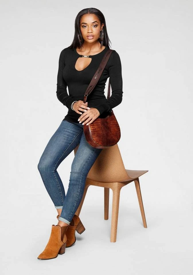 Melrose Strickpullover mit Glitzerschnalle 4 Melrose Strickpullover mit Glitzerschnalle – Bild 4