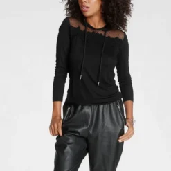 Melrose Kapuzenshirt mit Grafik-Mesh und Spitze -Melrosesan Geschaft d4a8541b 9edb 53e9 ad8d 3cd3cbc6e06c