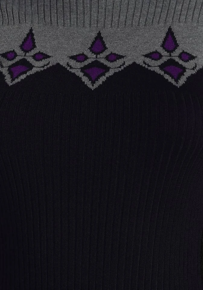 Melrose Strickkleid mit Norweger-Muster Dunkelgrau-schwarz, Schwarz-grau, Camelfarben-braun 6 Melrose Strickkleid mit Norweger-Muster Dunkelgrau-schwarz, Schwarz-grau, Camelfarben-braun – Bild 6