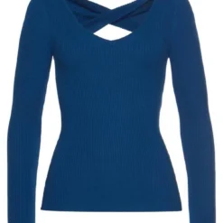 Melrose V-Ausschnitt-Pullover mit Knoten am Rücken Royalblau, Schwarz -Melrosesan Geschaft e05b2d6e f61f 5944 8678 a5de6db1bb9e
