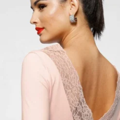 Melrose Rundhalsshirt mit tiefem Rückenausschnitt und Spitze Schwarz, Rosa 11 Melrose Rundhalsshirt mit tiefem Rückenausschnitt und Spitze Schwarz, Rosa -Melrosesan Geschaft e3633eef 9022 52f0 8c20 98ac728e1752