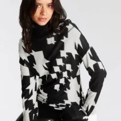 Melrose Rollkragenpullover mit Hahnentritt-Muster - NEUE KOLLEKTION -Melrosesan Geschaft eba187af 880c 5d97 bb24 6536923fb737