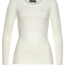 Melrose Rundhalspullover mit Zierperlen und Ajourstrick - NEUE KOLLEKTION -Melrosesan Geschaft ee26fbc4 2d92 5174 821f 5bdaed954e43