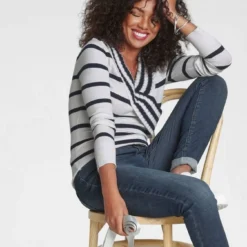 Melrose Schalkragenpullover mit Streifen -Melrosesan Geschaft ee7ef892 a923 522e 9d86 9c41ef38dbbb