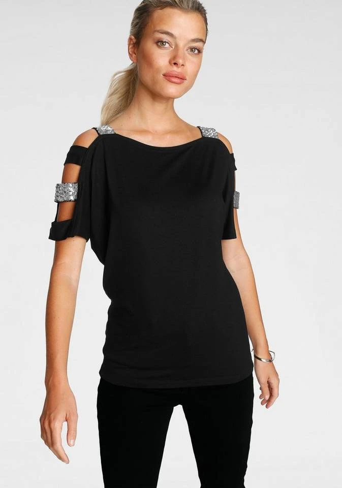 Melrose Fledermausshirt mit Pailletten 7 Melrose Fledermausshirt mit Pailletten – Bild 7