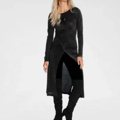 Melrose Longpullover mit Glanzgarn