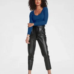 Melrose V-Ausschnitt-Pullover mit Knoten am Rücken Royalblau, Schwarz -Melrosesan Geschaft f9b94c75 3222 5573 8467 afcf5d6227bb