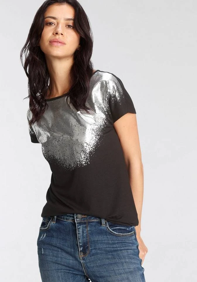 Melrose Rundhalsshirt mit Folienprint - NEUE KOLLEKTION 2 Melrose Rundhalsshirt mit Folienprint - NEUE KOLLEKTION – Bild 2